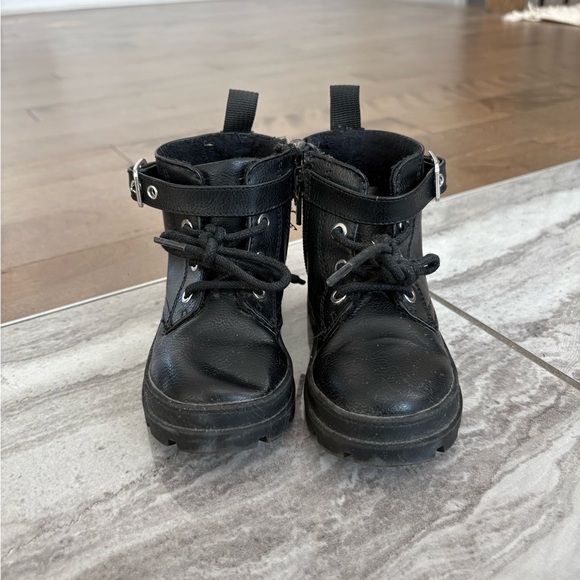 H&M Kids Black Boots with Silver Accents - Picture 3 of 6